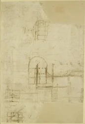 Verso: Varios planos de suelo esbozados, WA1846.215